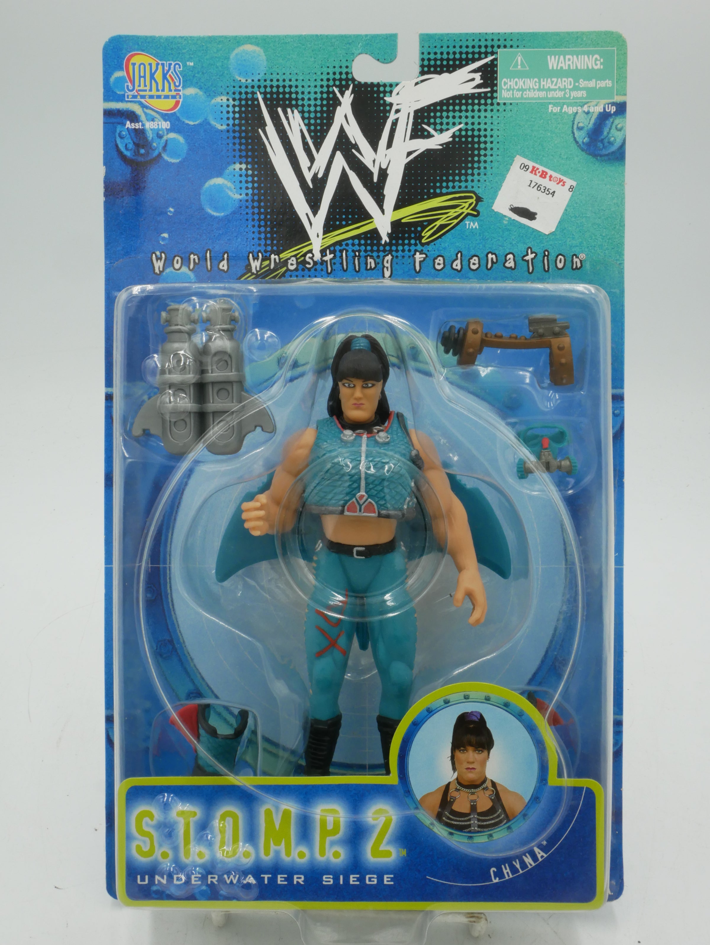 『WWF』フィギュア WWF - S.T.O.M.P. Series 2 Underwater Siege Chyna Figure - Jakks